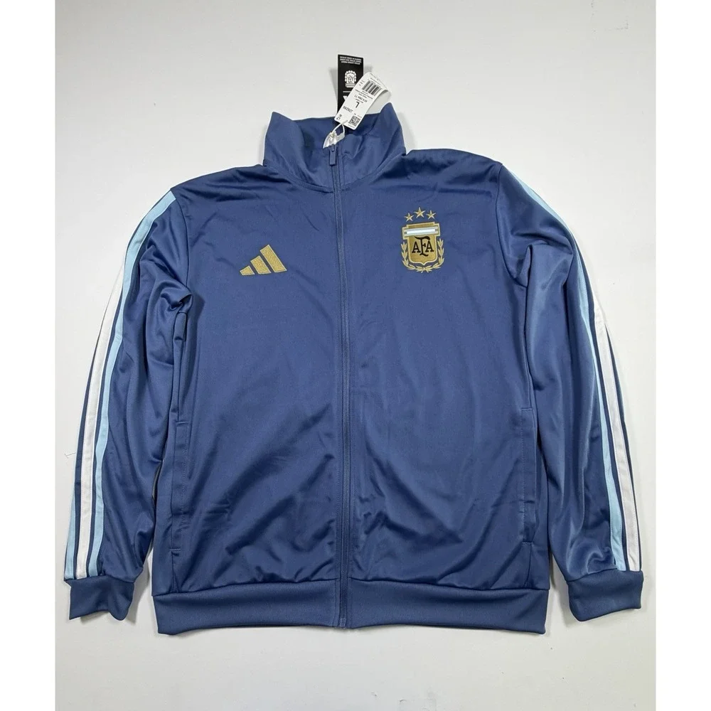 Adidas Argentina 2025-26 DNA Men's Large Track Jacket JZ6289 NWT $70 JZ6289